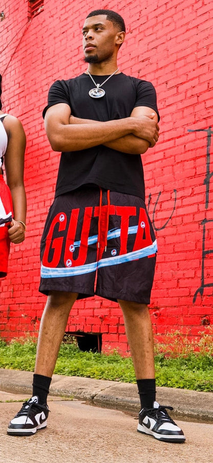 GUTTA Midnight Surge Graphic Swim Shorts